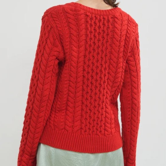 Sies Marjan Britta Cable Knit Crewneck Sweater - Picture 3 of 9